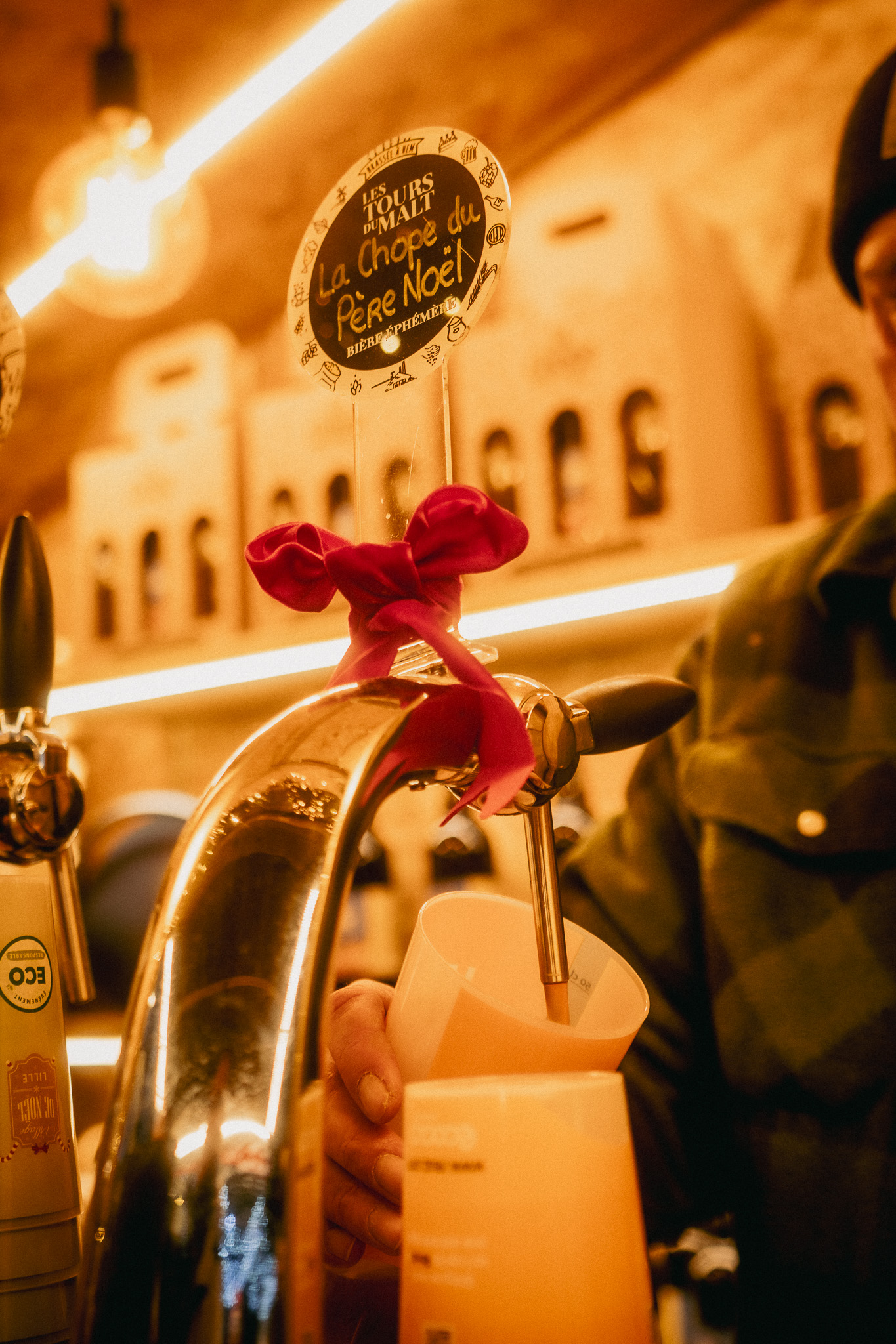 Tireuse de La Chope du Père Noël au Village de Noël de Lille